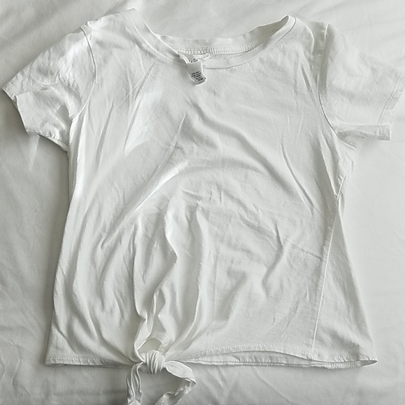 Tie front white tee - Picture 1 of 1